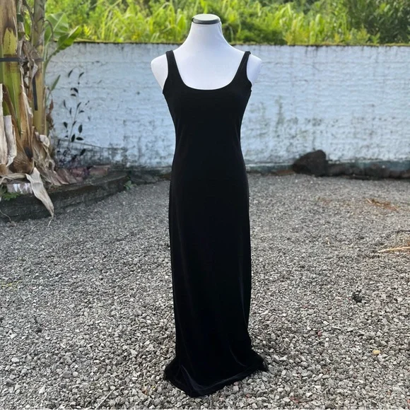 Vintage Guess 90s Black Maxi Dress - Picture 8 of 15